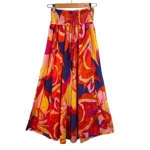 True Destinations Pants Women XS Medium Wide‎ Leg Vacation Resort Beach Cover Up